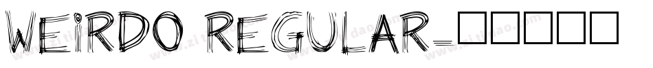 Weirdo Regular字体转换